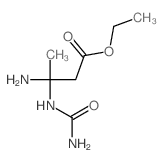 Butanoic acid,3-amino-3-[(aminocarbonyl)amino]-, ethyl ester structure