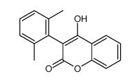 3-(2,6-Dimethylphenyl)-4-hydroxy-2H-1-benzopyran-2-one结构式