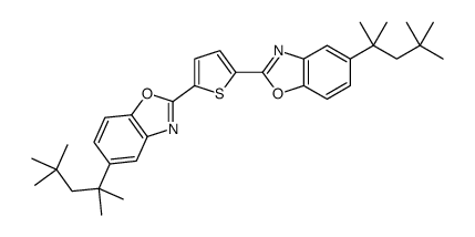 5-(2,4,4-trimethylpentan-2-yl)-2-[5-[5-(2,4,4-trimethylpentan-2-yl)-1,3-benzoxazol-2-yl]thiophen-2-yl]-1,3-benzoxazole Structure