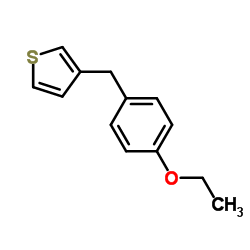 Thiophene, 3-[(4-ethoxyphenyl)methyl]- (9CI) structure
