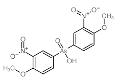 bis(4-methoxy-3-nitro-phenyl)arsinic acid Structure