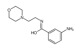 3-氨基-n-[2-(4-吗啉)乙基]苯甲酰胺结构式