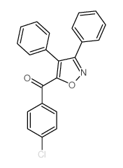 (4-chlorophenyl)-(3,4-diphenyloxazol-5-yl)methanone Structure