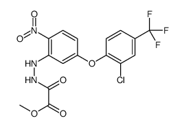 methyl 2-[2-[5-[2-chloro-4-(trifluoromethyl)phenoxy]-2-nitrophenyl]hydrazinyl]-2-oxoacetate Structure