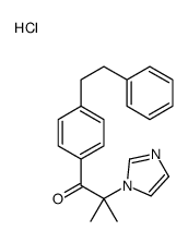 2-imidazol-1-yl-2-methyl-1-[4-(2-phenylethyl)phenyl]propan-1-one,hydrochloride Structure