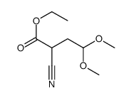 Ethyl 2-cyano-4,4-dimethoxybutanoate Structure