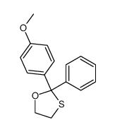 2-(4-methoxyphenyl)-2-phenyl-1,3-oxathiolane结构式
