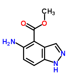5-氨基-1H-吲唑-4-羧酸甲酯结构式