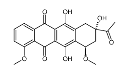 (+/-)-epi-7-methoxy-7-deoxydaunomycinone结构式