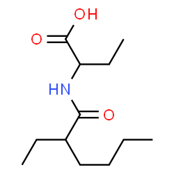 Butanoic acid,2-[(2-ethyl-1-oxohexyl)amino]- Structure