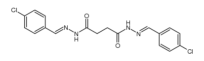 succinic acid bis-(4-chloro-benzylidenehydrazide) Structure