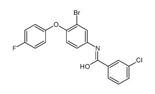 N-[3-bromo-4-(4-fluorophenoxy)phenyl]-3-chlorobenzamide Structure