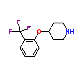 4-(2-三氟甲基苯氧基)哌啶结构式
