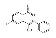 5-fluoro-N-(2-iodophenyl)-2-nitrobenzamide Structure