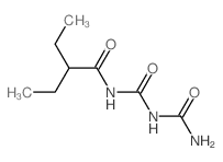 N-(carbamoylcarbamoyl)-2-ethyl-butanamide Structure