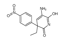 5-amino-3-ethyl-3-(4-nitrophenyl)pyridine-2,6-dione结构式