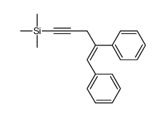 4,5-diphenylpent-4-en-1-ynyl(trimethyl)silane结构式