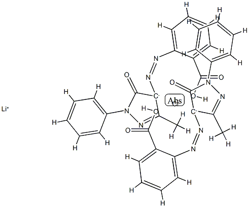 lithium bis[2-[(4,5-dihydro-3-methyl-5-oxo-1-phenyl-1H-pyrazol-4-yl)azo]benzoato(2-)]chromate(1-) picture