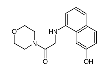 4-[[(7-hydroxy-1-naphthyl)amino]acetyl]morpholine结构式
