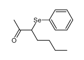 3-(phenylselanyl)heptan-2-one Structure