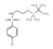4-溴-N-[2-(TBDMSO)乙基]苯磺酰胺结构式