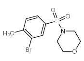 4-((3-溴-4-甲基苯基)磺酰基)吗啉结构式