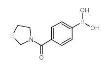 (4-(Thiazolidine-3-carbonyl)phenyl)boronic acid Structure