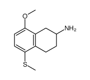8-methoxy-5-methylsulfanyl-1,2,3,4-tetrahydronaphthalen-2-amine Structure