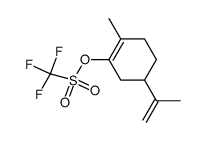 2-methyl-5-(2-propenyl)cyclohexenyl triflate Structure