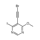 5-(2-bromoethynyl)-4-iodo-6-methoxypyrimidine Structure