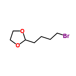2-(4-溴丁基)-1,3-二氧戊环结构式