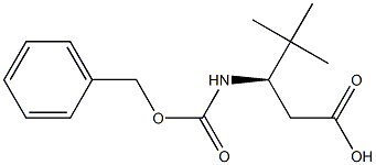 (R)-3-(((苄氧基)羰基)氨基)-4,4-二甲基戊酸结构式