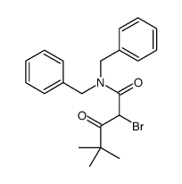 N,N-dibenzyl-2-bromo-4,4-dimethyl-3-oxopentanamide结构式