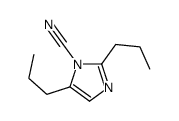 2,5-dipropylimidazole-1-carbonitrile Structure
