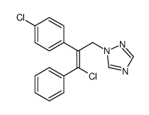 1-[3-chloro-2-(4-chlorophenyl)-3-phenylprop-2-enyl]-1,2,4-triazole Structure