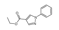 1-苯基-1H-吡唑-4-羧酸乙酯结构式