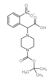 2-(4-Boc-哌嗪)-2-(2-硝基苯基)乙酸结构式