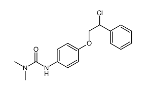 3-[4-(2-chloro-2-phenylethoxy)phenyl]-1,1-dimethylurea结构式