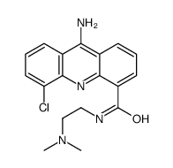 9-amino-5-chloro-N-[2-(dimethylamino)ethyl]acridine-4-carboxamide结构式