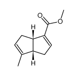 (3aR*,6aR*)-methyl 6-methyl-1,3a,4,6a-tetrahydro-3-pentalenecarboxylate结构式