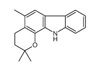 2,2,5-trimethyl-4,11-dihydro-3H-pyrano[2,3-a]carbazole Structure