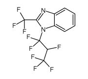 1-(1,1,2,3,3,3-hexafluoropropyl)-2-(trifluoromethyl)benzimidazole结构式