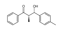 (2R,3S)-3-hydroxy-3-(4-methylphenyl)-2-methyl-1-phenylpropan-1-one Structure