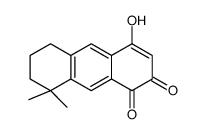 4-hydroxy-8,8-dimethyl-6,7-dihydro-5H-anthracene-1,2-dione Structure
