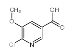 6-氯-5-甲氧基烟酸结构式