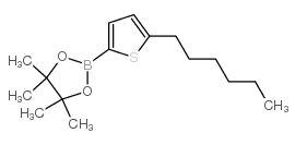 1,3,2-Dioxaborolane, 2-(5-hexyl-2-thienyl)-4,4,5,5-tetramethyl- Structure