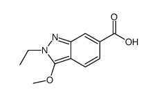 2-乙基-3-甲氧基-2H-吲唑-6-羧酸结构式