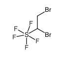 (1,2-dibromo-ethyl)-pentafluoro-λ6-sulfane结构式