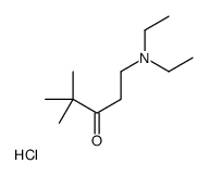 1-(diethylamino)-4,4-dimethylpentan-3-one,hydrochloride结构式