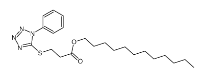 dodecyl 3-(1-phenyltetrazol-5-yl)sulfanylpropanoate结构式